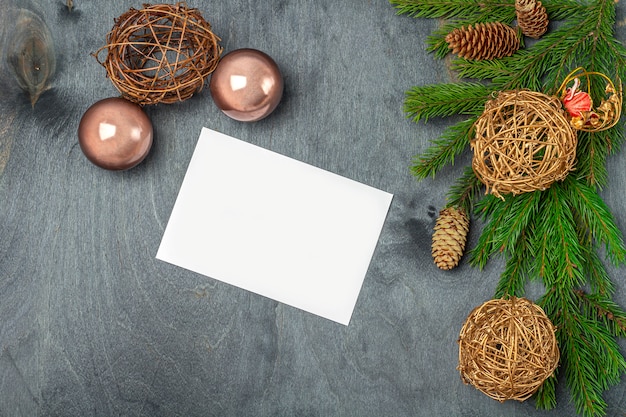 Conceito de Natal de escrever metas ou carta para o Papai Noel