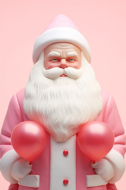 Conceito de Natal e Ano Novo Retrato do bom e velho Papai Noel Generative Ai