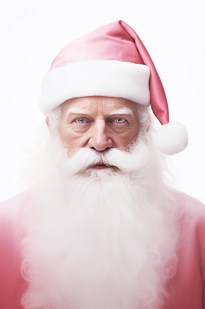 Conceito de Natal e Ano Novo Retrato do bom e velho Papai Noel Generative Ai