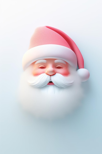 Conceito de Natal e Ano Novo Retrato do bom e velho Papai Noel Generative Ai