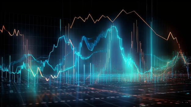 Conceito de negócio criativo de dinheiro Fundo de moeda Investimento financeiro de negócios Modelo abstrato moderno Design de banner de tecnologia abstrata Mercado de ações gráfico