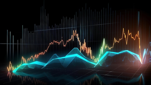 Conceito de negócio criativo de dinheiro Fundo de moeda Investimento financeiro de negócios Modelo abstrato moderno Design de banner de tecnologia abstrata Mercado de ações gráfico