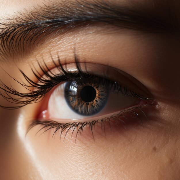 conceito de olho humano em close-up