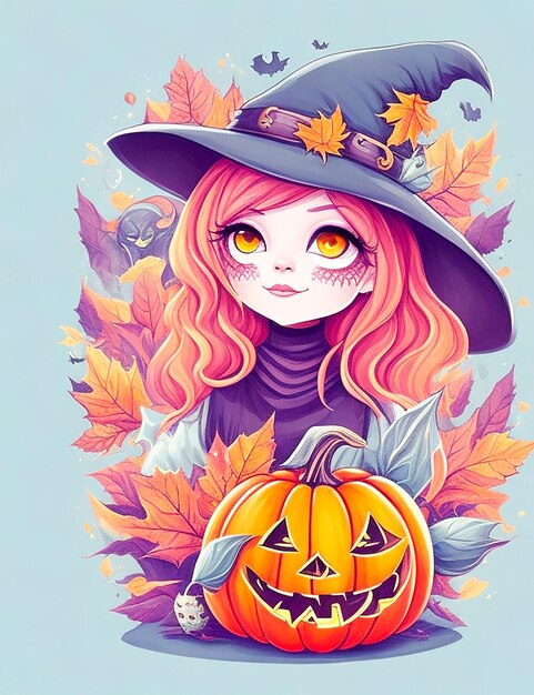 conceito de papel de parede realista de Halloween gerado por IA