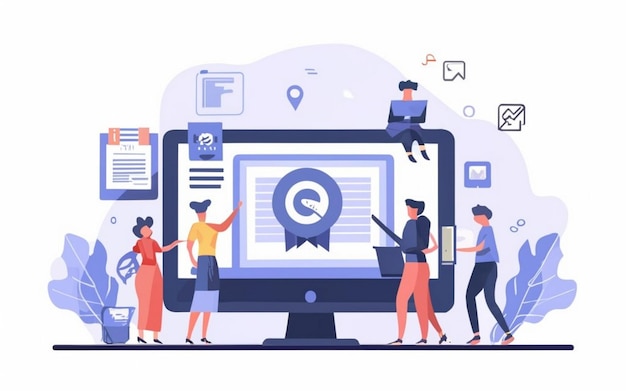 conceito de planejamento de recursos empresariais ERP produtividade e melhoria da empresa site de ilustração