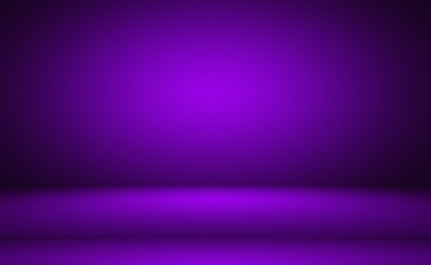 Conceito de plano de fundo do estúdio - abstrato vazio luz gradiente roxo estúdio quarto fundo para o produto. Plano de fundo liso do estúdio.