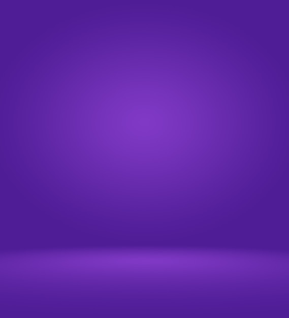 Conceito de plano de fundo do estúdio - abstrato vazio luz gradiente roxo estúdio quarto fundo para o produto.