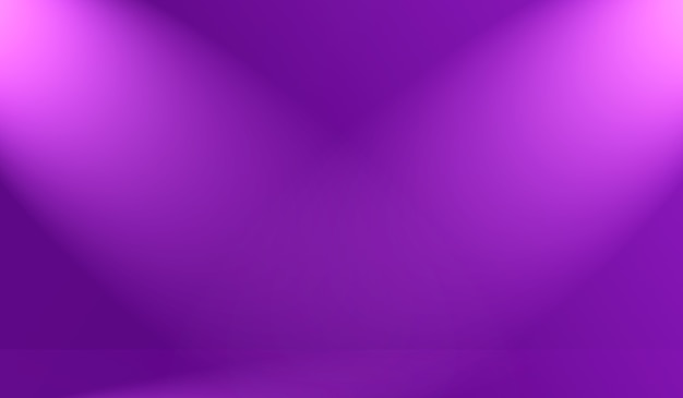 Conceito de plano de fundo do estúdio - abstrato vazio luz gradiente roxo estúdio quarto fundo para o produto.