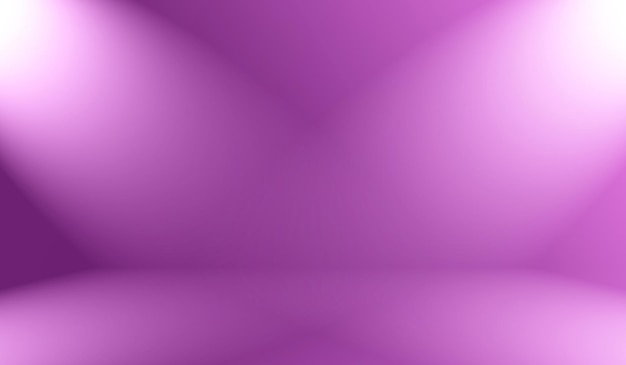 Conceito de plano de fundo do estúdio - abstrato vazio luz gradiente roxo estúdio quarto fundo para o produto.