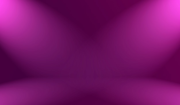 Conceito de plano de fundo do estúdio - abstrato vazio luz gradiente roxo estúdio quarto fundo para o produto.