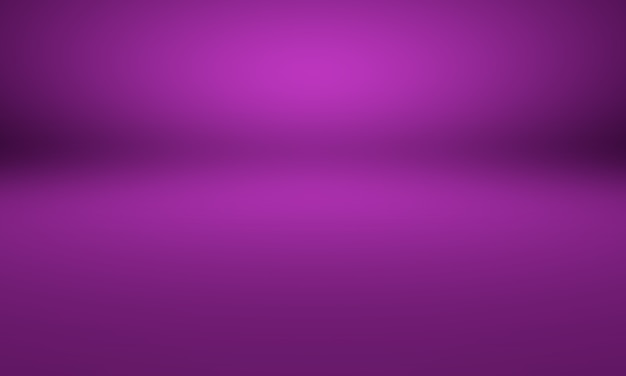 Conceito de plano de fundo do estúdio - fundo abstrato do quarto do estúdio roxo escuro gradiente para o produto.
