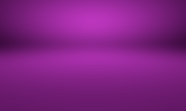 Conceito de plano de fundo do estúdio - fundo abstrato do quarto do estúdio roxo escuro gradiente para o produto.