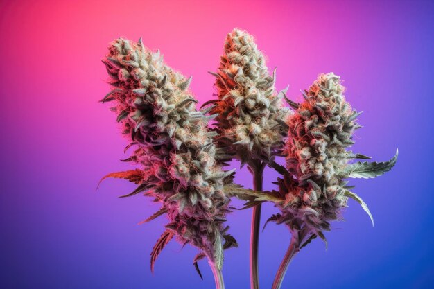 Foto conceito de planta de erva de cannabis
