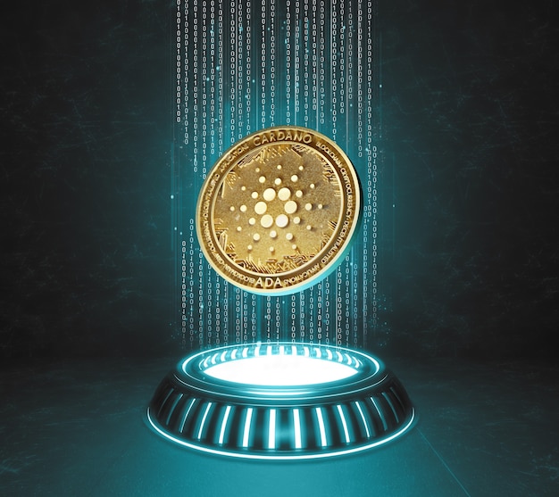 Conceito de plataforma blockchain Cardano