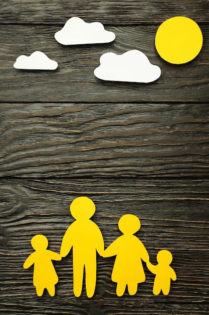 Foto conceito de proteção familiar dos direitos familiares da família saúde da família