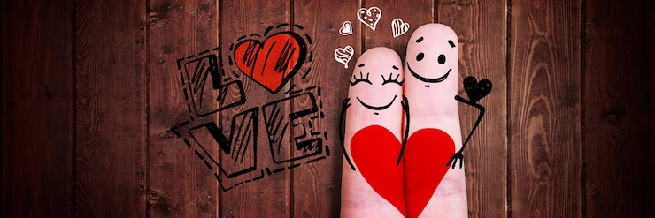Foto conceito de relações de amor de emoções humanas e ilustração 3d de férias românticas
