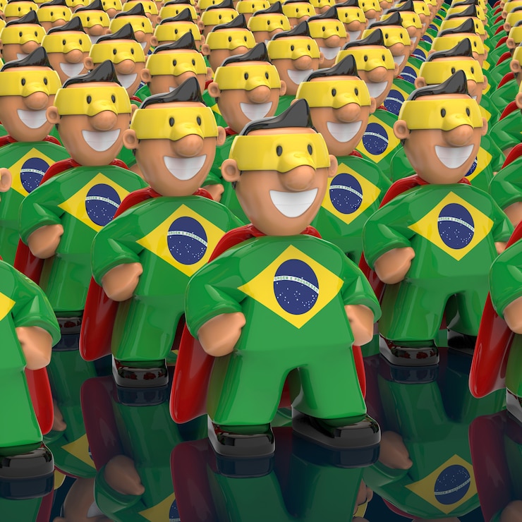Foto conceito de super-herói - ilustração 3d