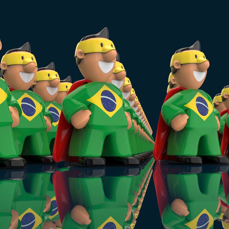 Foto conceito de super-herói - ilustração 3d