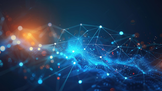 conceito de tecnologia de negócio abstrato conceito de comunicação de fundo