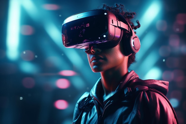 Conceito de tecnologia de realidade virtual aplicado ao entretenimento