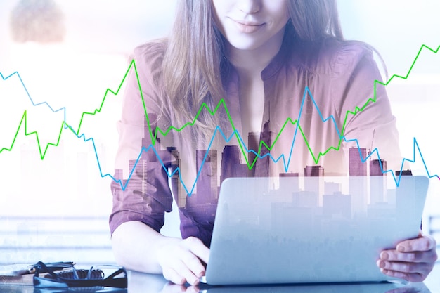 Conceito de tecnologia e finanças