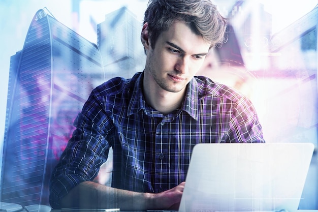 Conceito de tecnologia e finanças