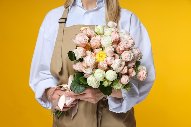 Conceito de trabalho de ocupação diferente de florista