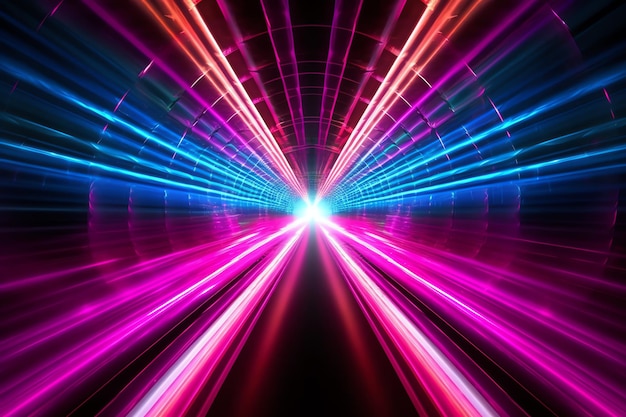 conceito de velocidade neon imagem gerada por IA
