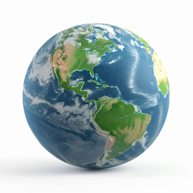 Conceito do Dia da Terra com globo verde e ambiente ecológico Dia Mundial do Meio Ambiente Generative Ai