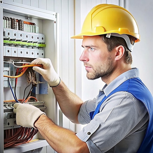 Conceito do Dia do Trabalho em um fundo isolado 1o de Maio comemora o Dia do Trabalhador é um feriado anual