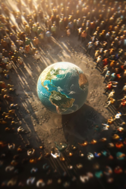 Foto conceito do dia mundial da população
