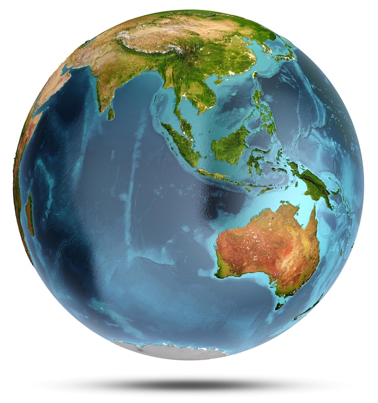 Foto conceito do planeta terra renderização 3d