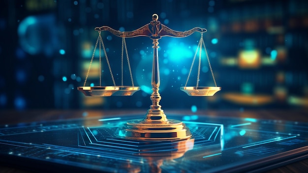 conceito jurídico imagem de lei e justiça lei martelo em fundo de mesa