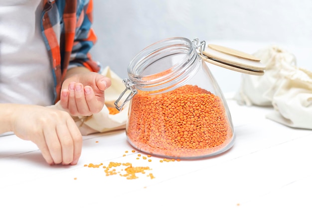 Foto conceitos de desperdício zero comida saudável