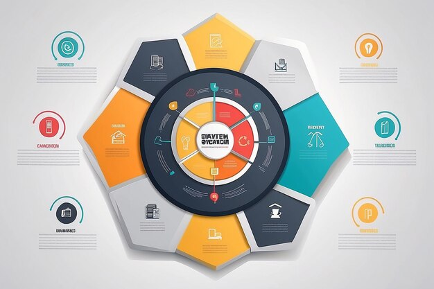 Foto conceitos de negócios vetoriais com ícones podem ser usados para relatório de negócios de loop infográfico ou modelo de plano moderno