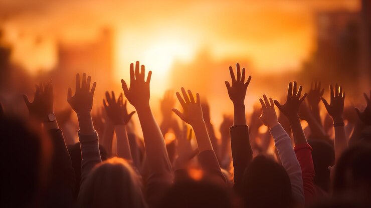 Foto conceitos para o dia internacional da solidariedade humana dia internacional da paz e a ideia da mão útil ia geradora