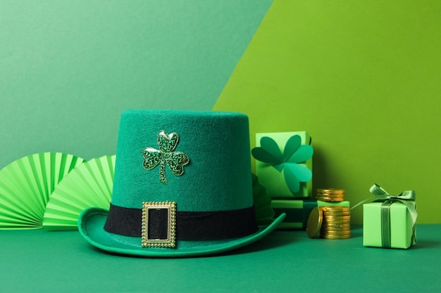 Concepto de accesorios del Día de San Patricio para el Día de San Patricio