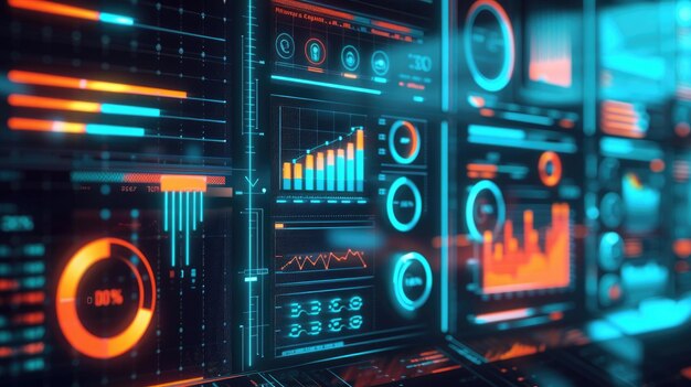 Concepto de análisis de datos para empresas y finanzas