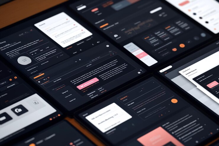 Foto concepto de aplicaciones móviles para landing page