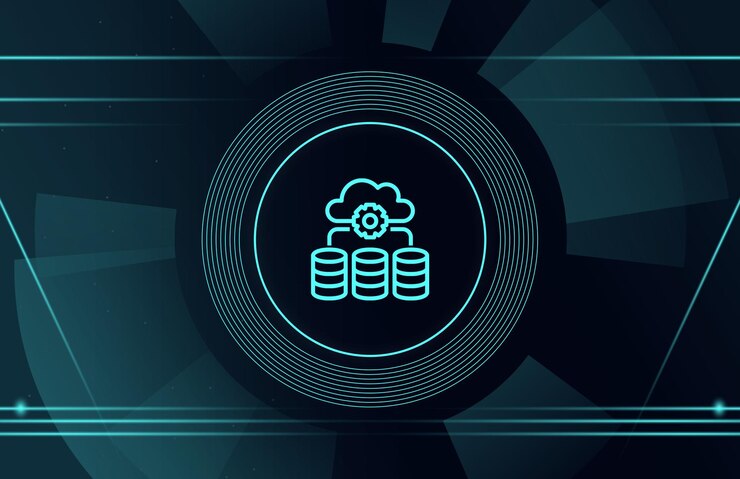 Foto el concepto de asegurar datos en la red el desarrollo del ciberespacio el mundo en el futuro
