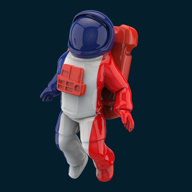 Concepto de astronauta - Ilustración 3D