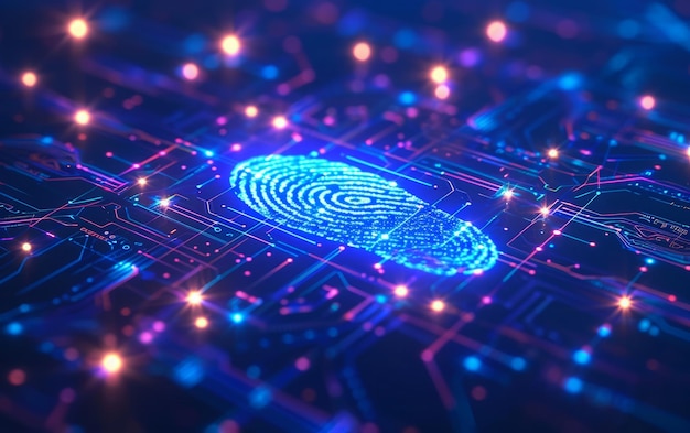 Concepto de autenticación biométrica