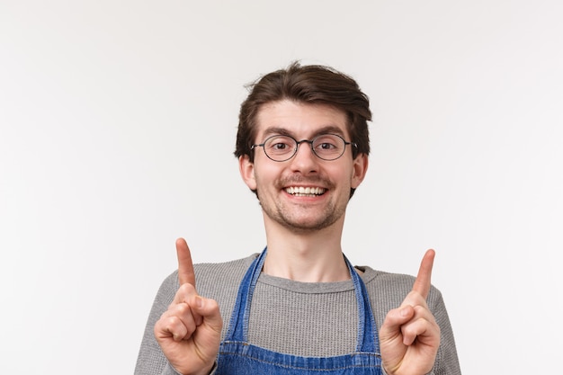 Concepto de barista, trabajador de café y barman.