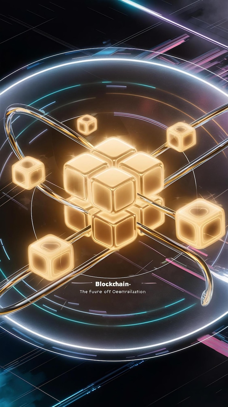 Foto concepto de blockchain