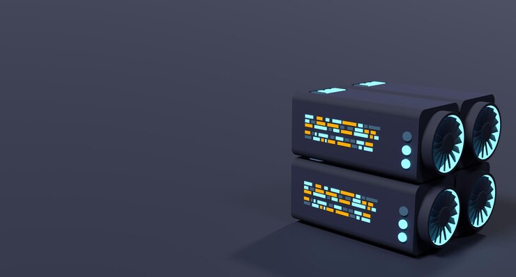 Foto concepto de cadena de bloques 3d criptomoneda 3d plataforma de creación de moneda digital tecnología de grandes datos ilustración de renderización 3d