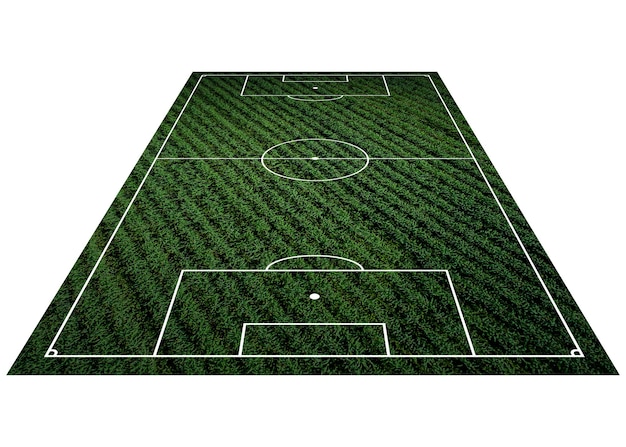 Concepto de campo de fútbol