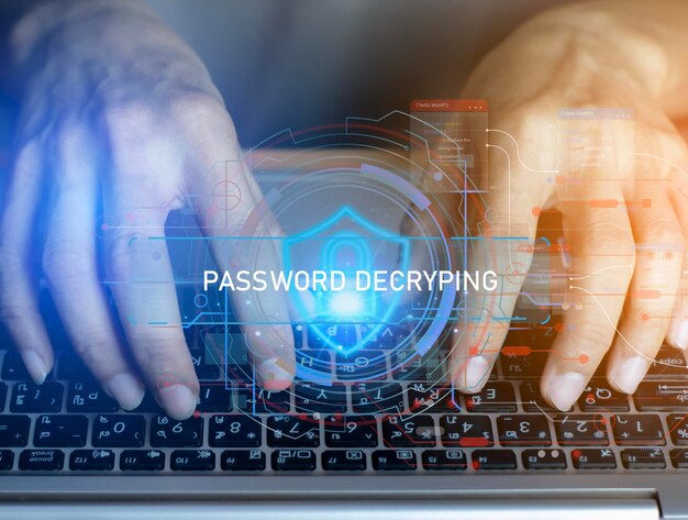 Concepto de ciberseguridad y privacidad para proteger los datos Icono de bloqueo y tecnología de seguridad de la red de Internet