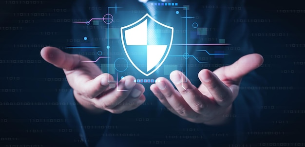 Concepto de ciberseguridad privacidad del usuario seguridad y cifrado acceso seguro a Internet Tecnología futura
