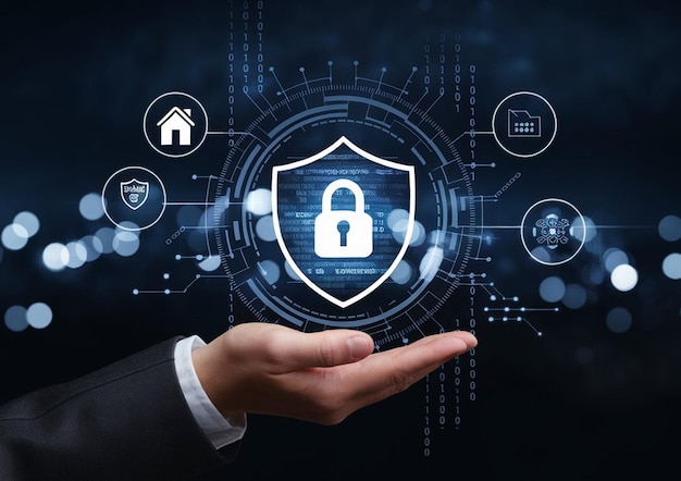 concepto de ciberseguridad privacidad del usuario seguridad y encriptación acceso seguro a internet tecnología futura