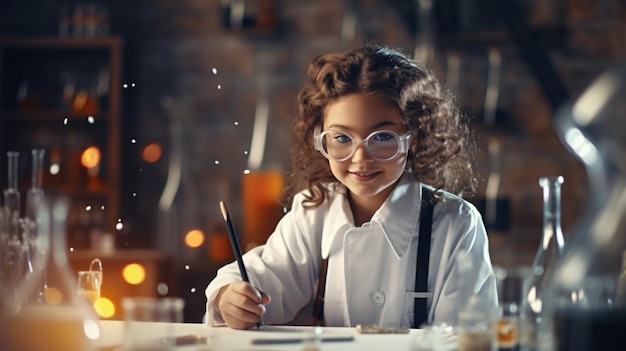 Foto concepto de ciencia de la educación y los niños